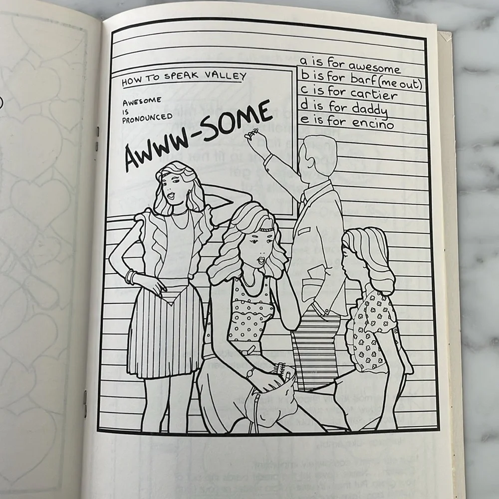 Totally tubular! Official VALLEY GIRL coloring book - Picture 5 of 7